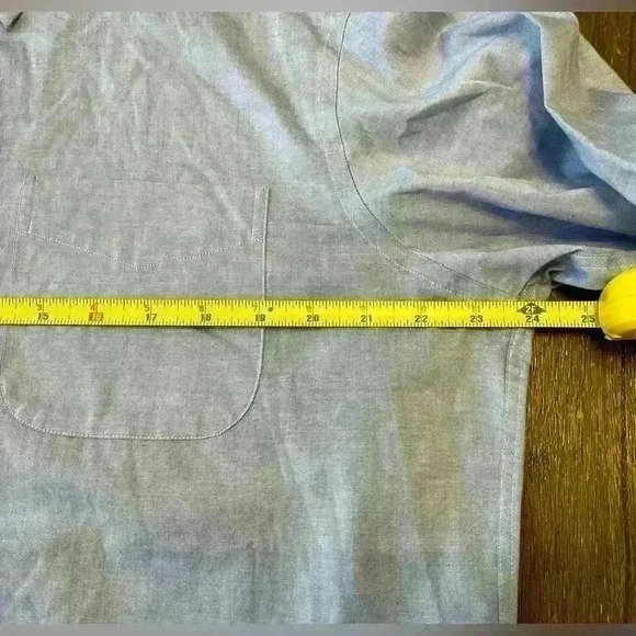 Lauren Ralph Lauren Blue Classic Dress Shirt Mens size 15 1/2 32/33 - Picture 4 of 5